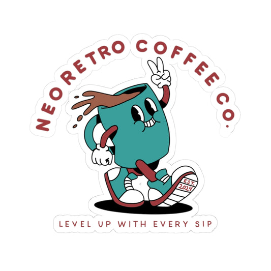 Neo Retro Coffee- Logo sticker